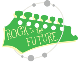 Rock to the Future Musicore After School Program Logo