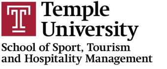 School of Sport, Tourism and Hospitality Management / Temple University  Logo